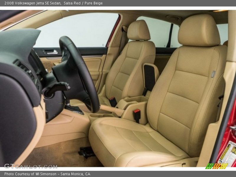 Salsa Red / Pure Beige 2008 Volkswagen Jetta SE Sedan