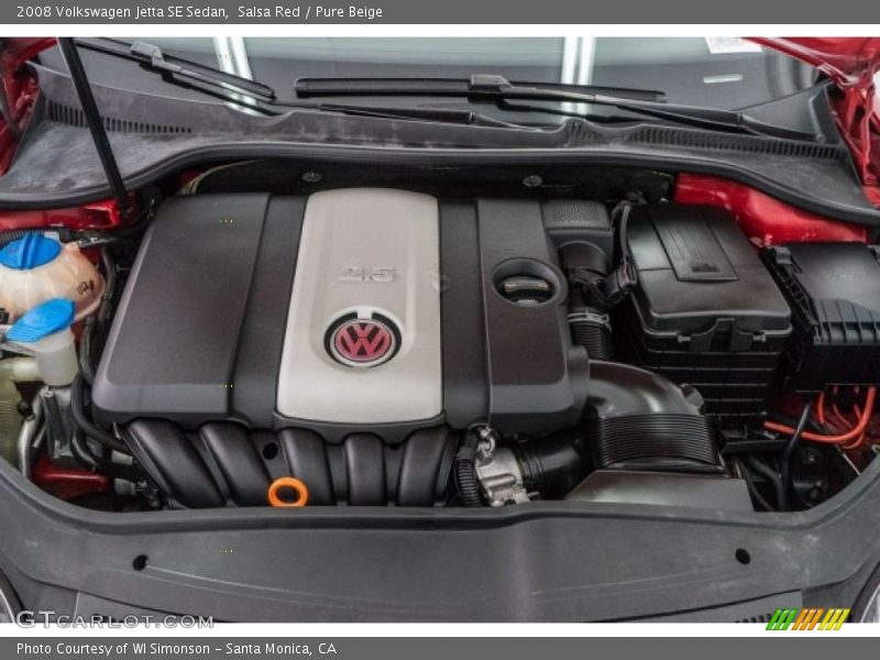 Salsa Red / Pure Beige 2008 Volkswagen Jetta SE Sedan