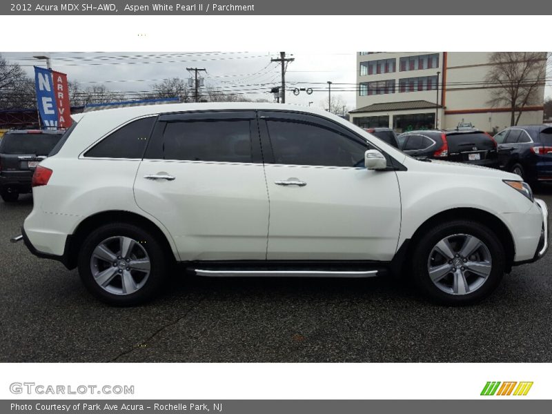 Aspen White Pearl II / Parchment 2012 Acura MDX SH-AWD