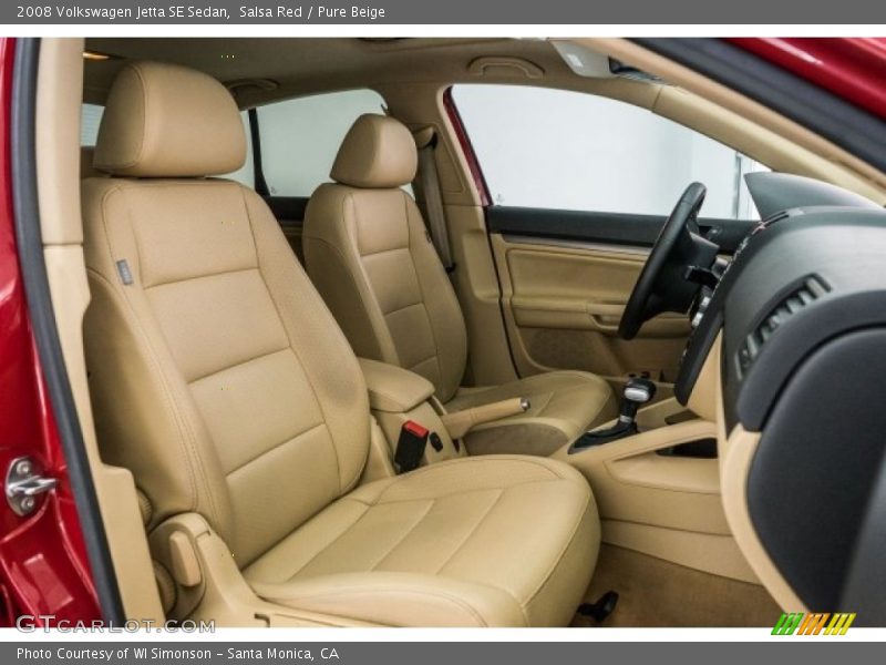 Salsa Red / Pure Beige 2008 Volkswagen Jetta SE Sedan