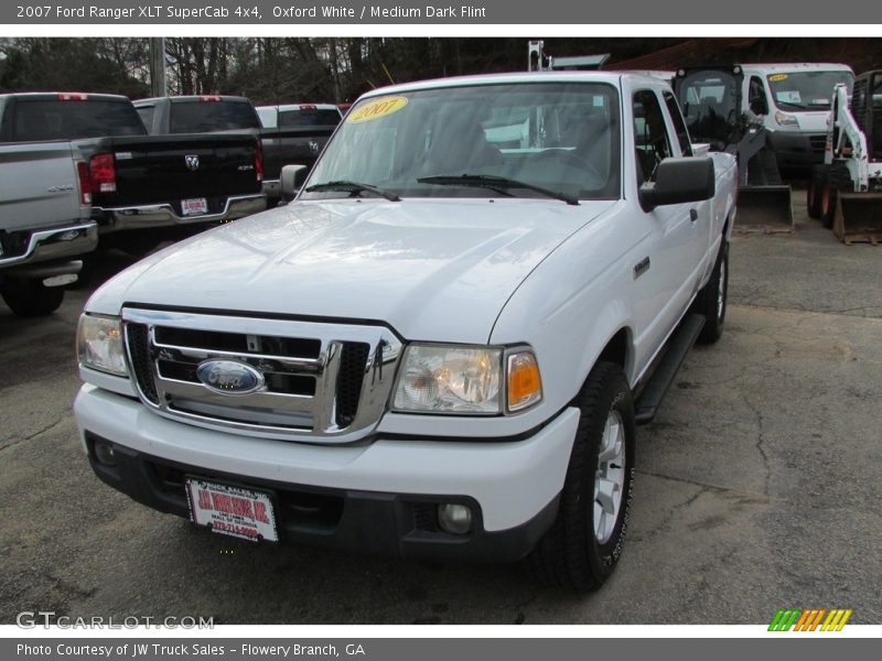 Oxford White / Medium Dark Flint 2007 Ford Ranger XLT SuperCab 4x4