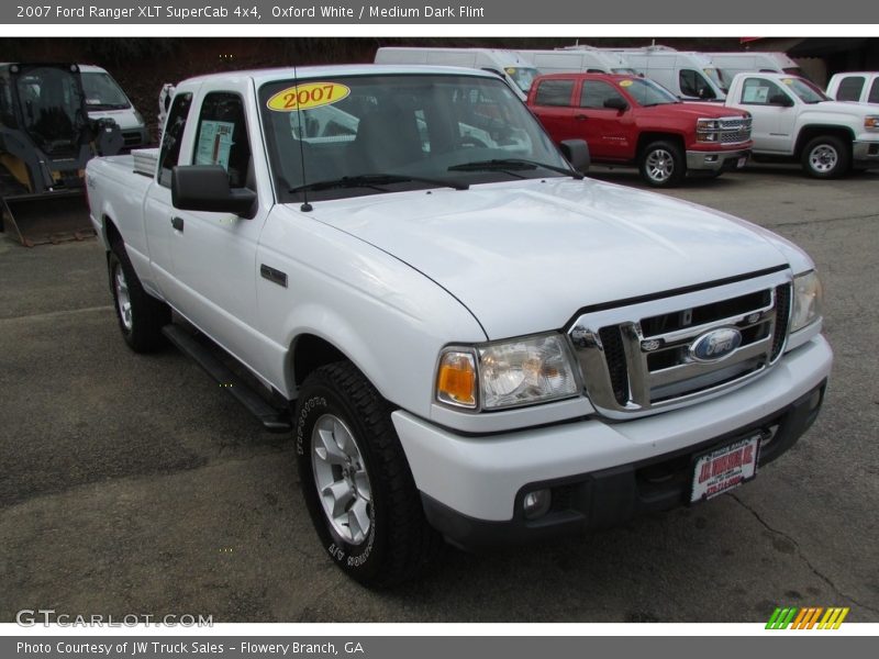 Oxford White / Medium Dark Flint 2007 Ford Ranger XLT SuperCab 4x4