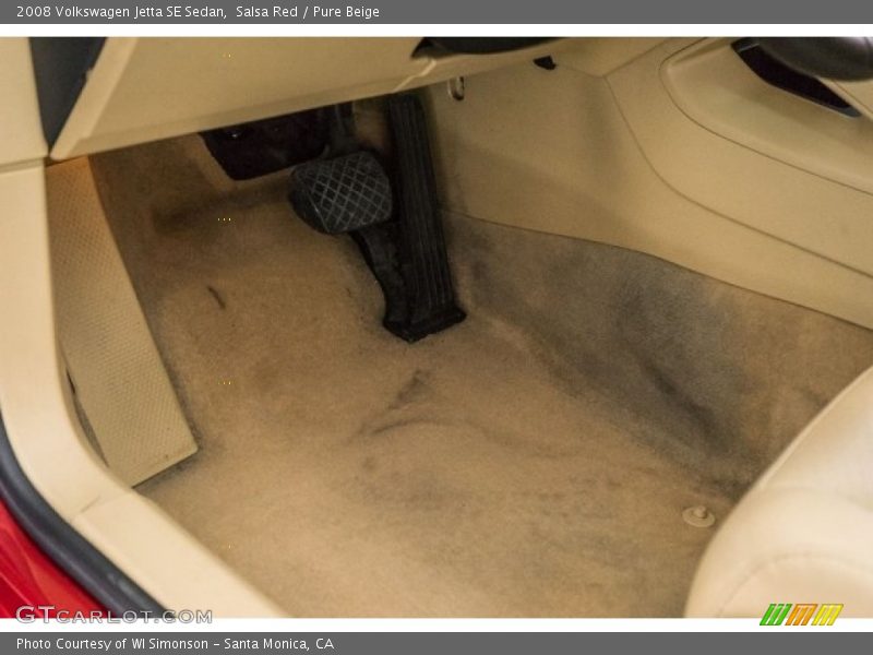 Salsa Red / Pure Beige 2008 Volkswagen Jetta SE Sedan