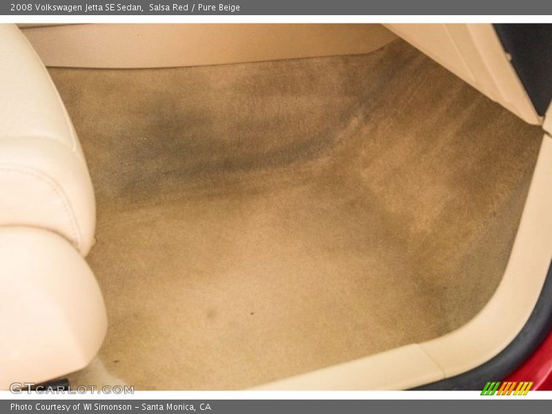 Salsa Red / Pure Beige 2008 Volkswagen Jetta SE Sedan
