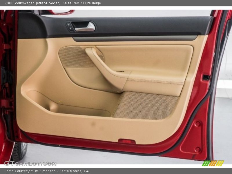 Salsa Red / Pure Beige 2008 Volkswagen Jetta SE Sedan