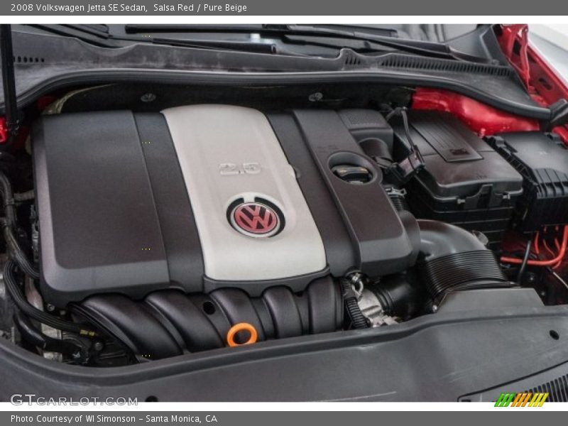 Salsa Red / Pure Beige 2008 Volkswagen Jetta SE Sedan