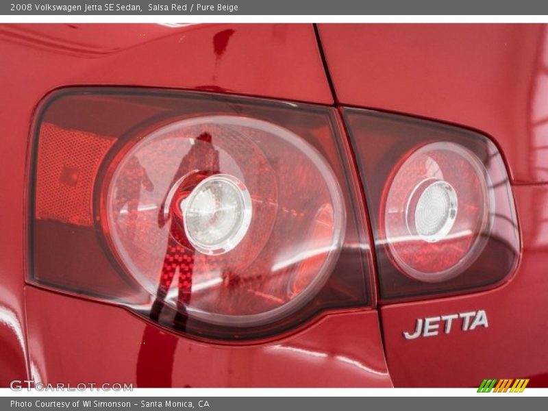 Salsa Red / Pure Beige 2008 Volkswagen Jetta SE Sedan