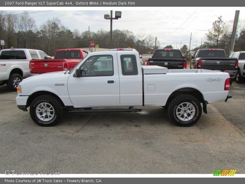 Oxford White / Medium Dark Flint 2007 Ford Ranger XLT SuperCab 4x4