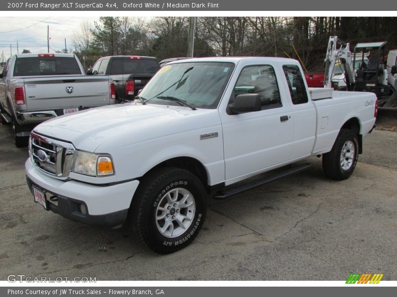 Oxford White / Medium Dark Flint 2007 Ford Ranger XLT SuperCab 4x4
