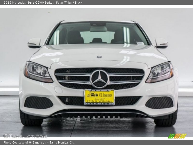 Polar White / Black 2016 Mercedes-Benz C 300 Sedan