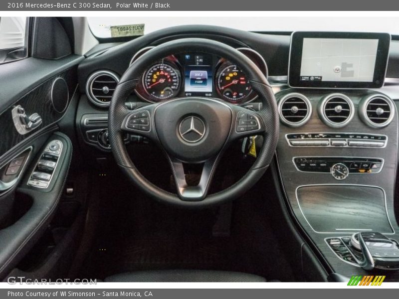 Polar White / Black 2016 Mercedes-Benz C 300 Sedan