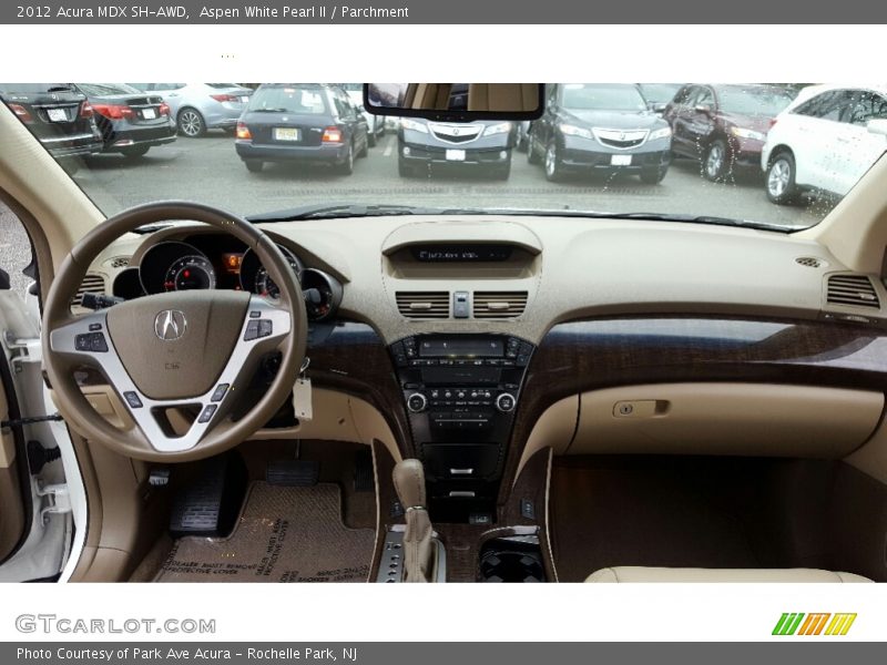 Aspen White Pearl II / Parchment 2012 Acura MDX SH-AWD