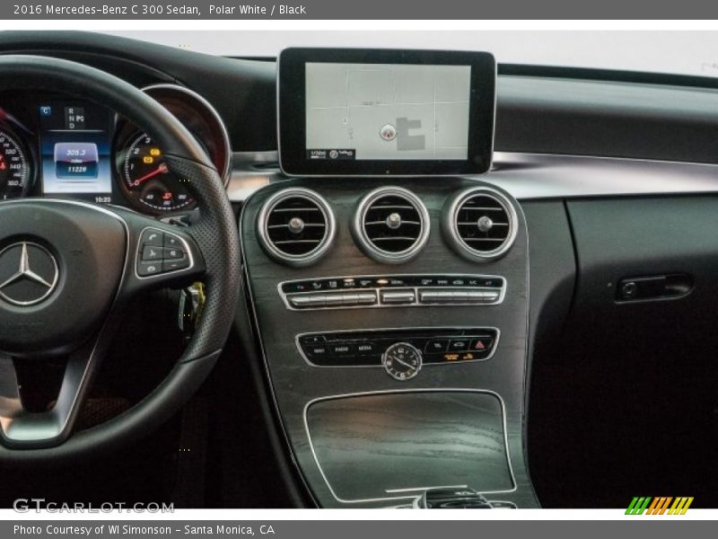 Polar White / Black 2016 Mercedes-Benz C 300 Sedan