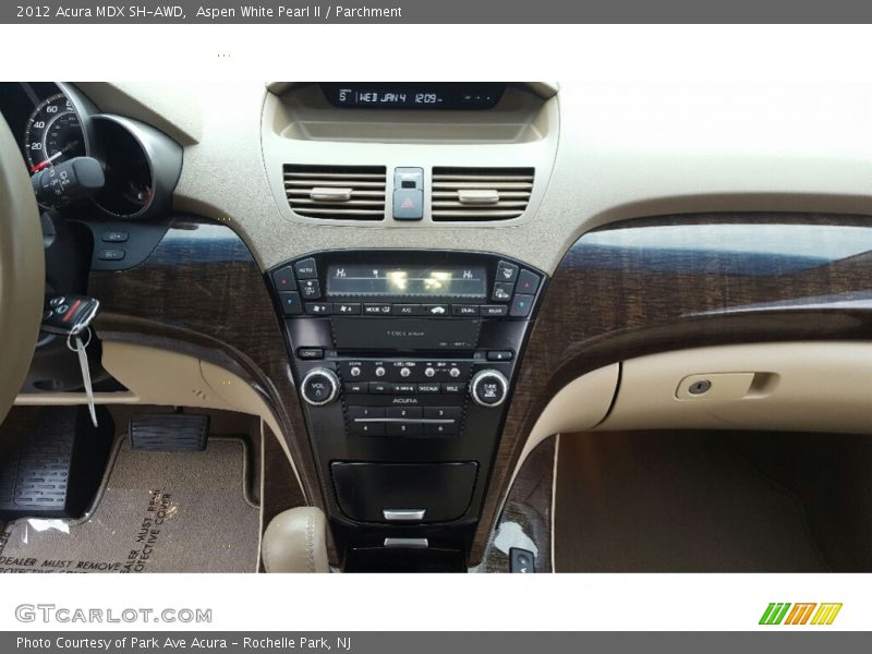 Aspen White Pearl II / Parchment 2012 Acura MDX SH-AWD