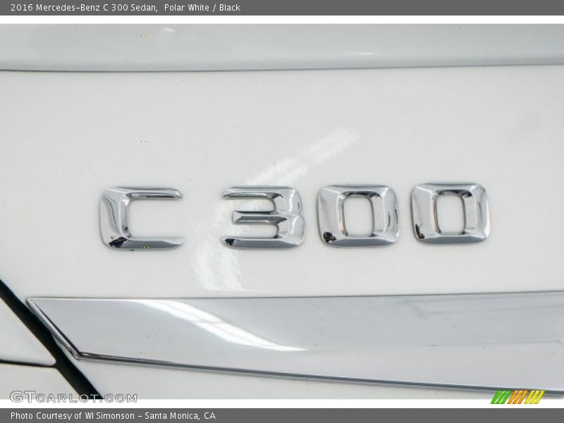 Polar White / Black 2016 Mercedes-Benz C 300 Sedan