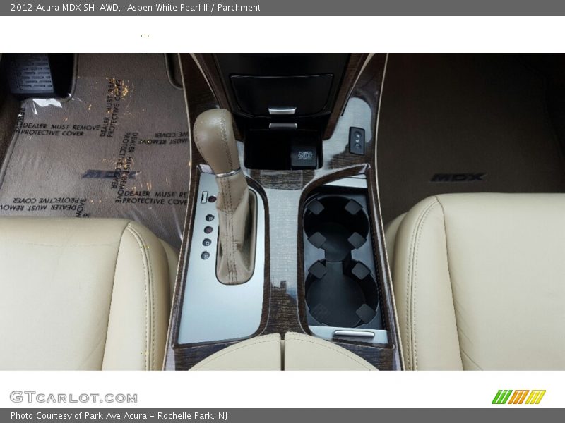 Aspen White Pearl II / Parchment 2012 Acura MDX SH-AWD
