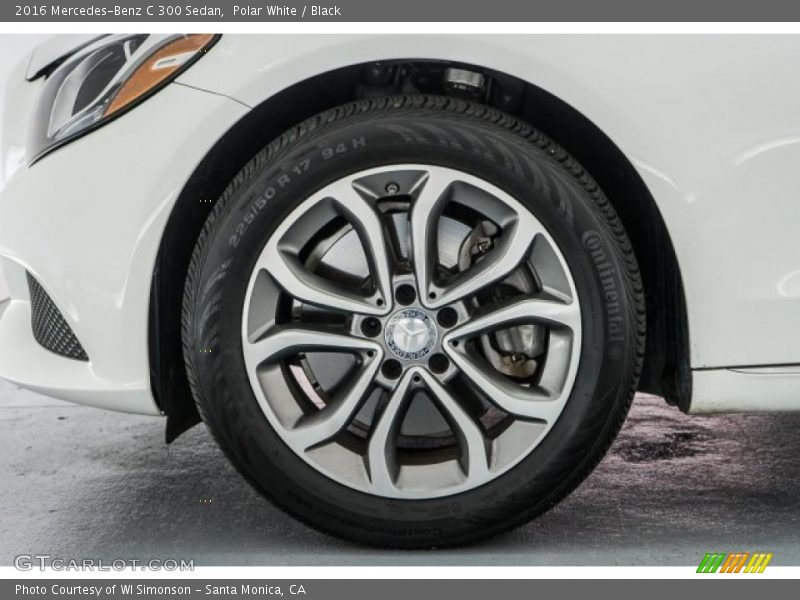 Polar White / Black 2016 Mercedes-Benz C 300 Sedan