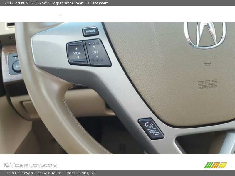 Aspen White Pearl II / Parchment 2012 Acura MDX SH-AWD