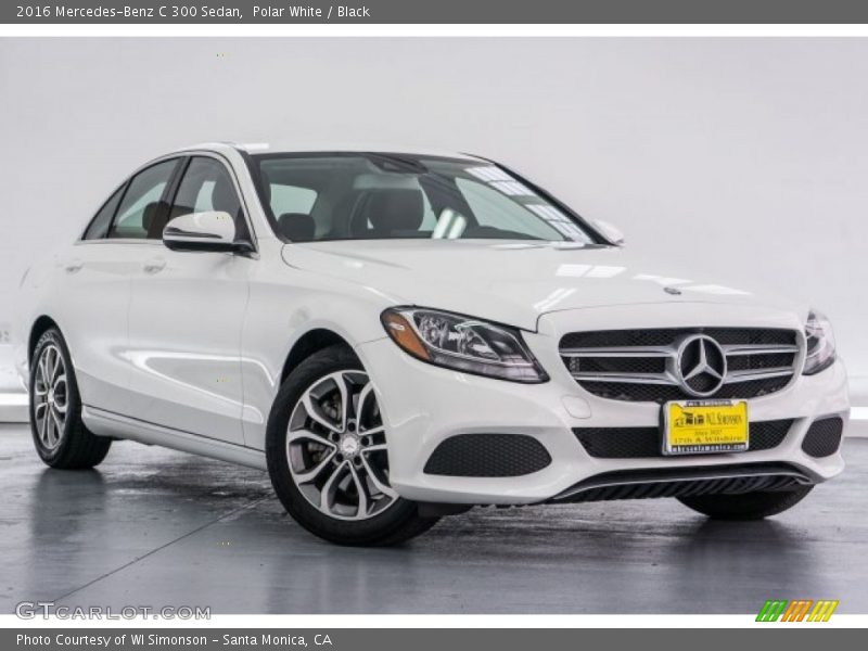 Polar White / Black 2016 Mercedes-Benz C 300 Sedan