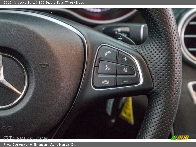 Polar White / Black 2016 Mercedes-Benz C 300 Sedan