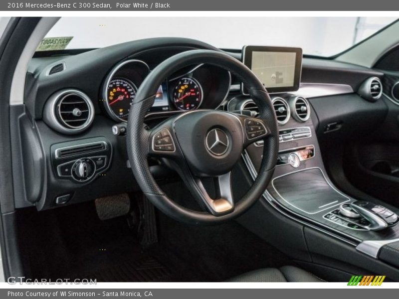 Polar White / Black 2016 Mercedes-Benz C 300 Sedan
