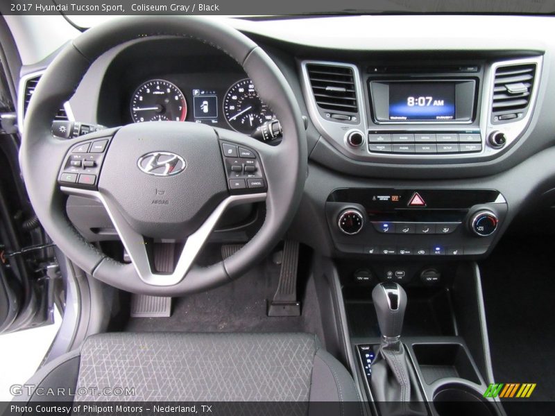 Dashboard of 2017 Tucson Sport