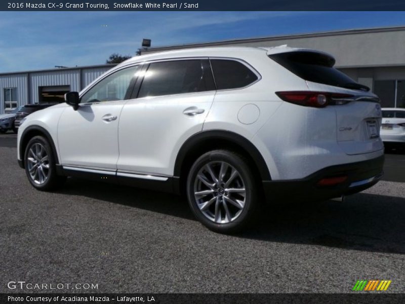 Snowflake White Pearl / Sand 2016 Mazda CX-9 Grand Touring