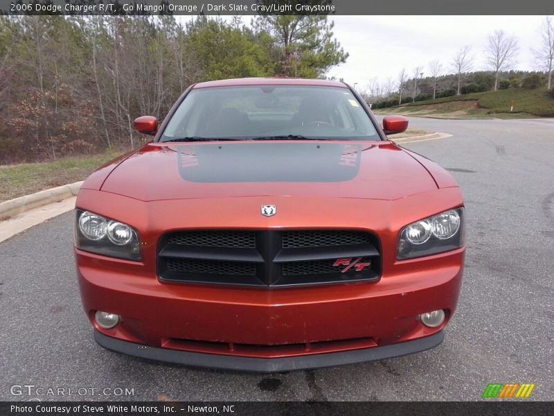 Go Mango! Orange / Dark Slate Gray/Light Graystone 2006 Dodge Charger R/T