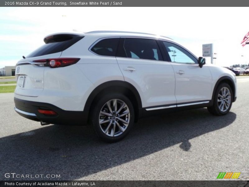 Snowflake White Pearl / Sand 2016 Mazda CX-9 Grand Touring