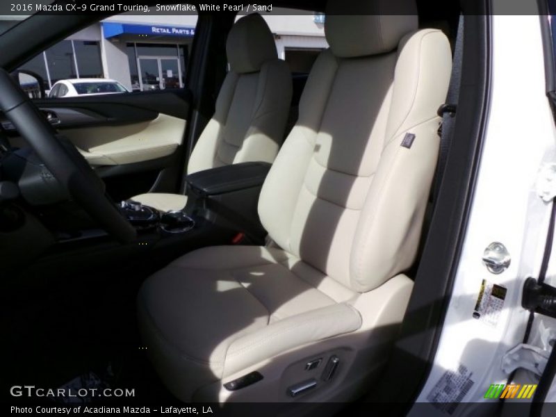 Snowflake White Pearl / Sand 2016 Mazda CX-9 Grand Touring