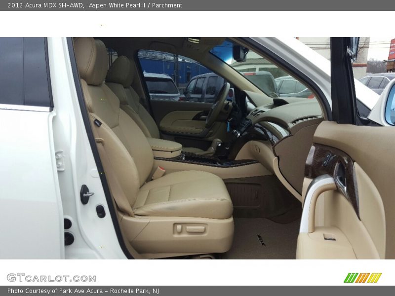 Aspen White Pearl II / Parchment 2012 Acura MDX SH-AWD