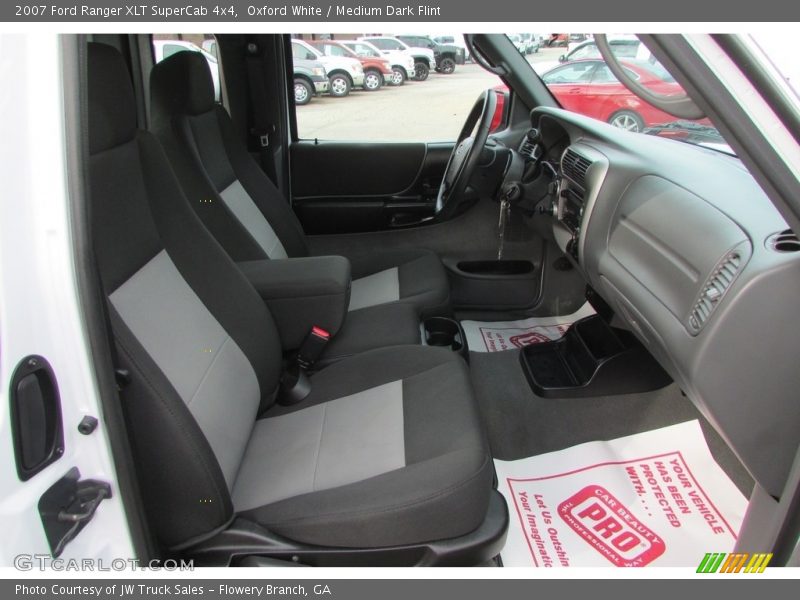 Oxford White / Medium Dark Flint 2007 Ford Ranger XLT SuperCab 4x4