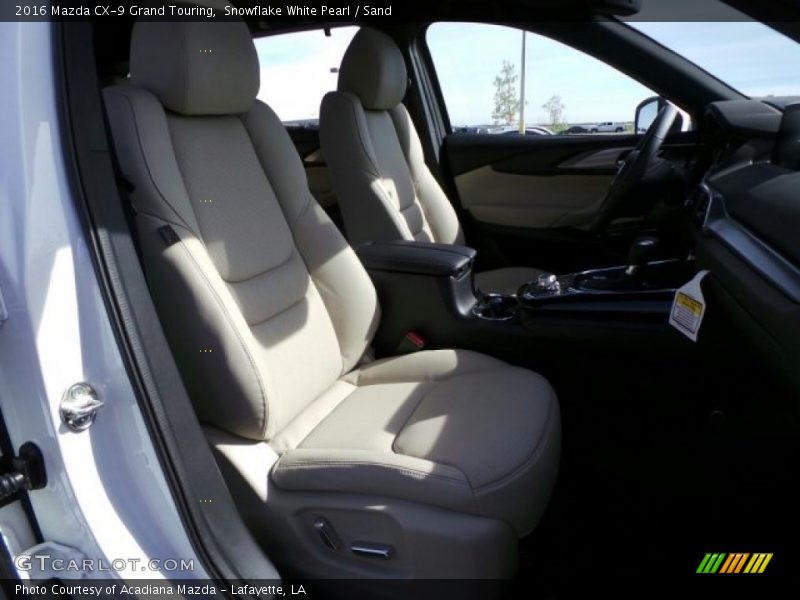 Snowflake White Pearl / Sand 2016 Mazda CX-9 Grand Touring