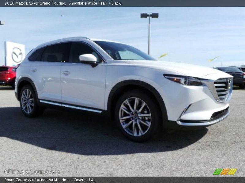 Snowflake White Pearl / Black 2016 Mazda CX-9 Grand Touring