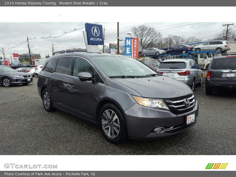 Modern Steel Metallic / Gray 2014 Honda Odyssey Touring