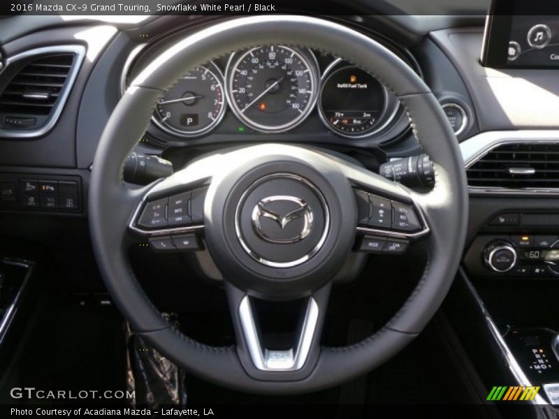 Snowflake White Pearl / Black 2016 Mazda CX-9 Grand Touring