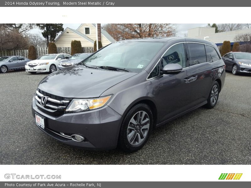 Modern Steel Metallic / Gray 2014 Honda Odyssey Touring