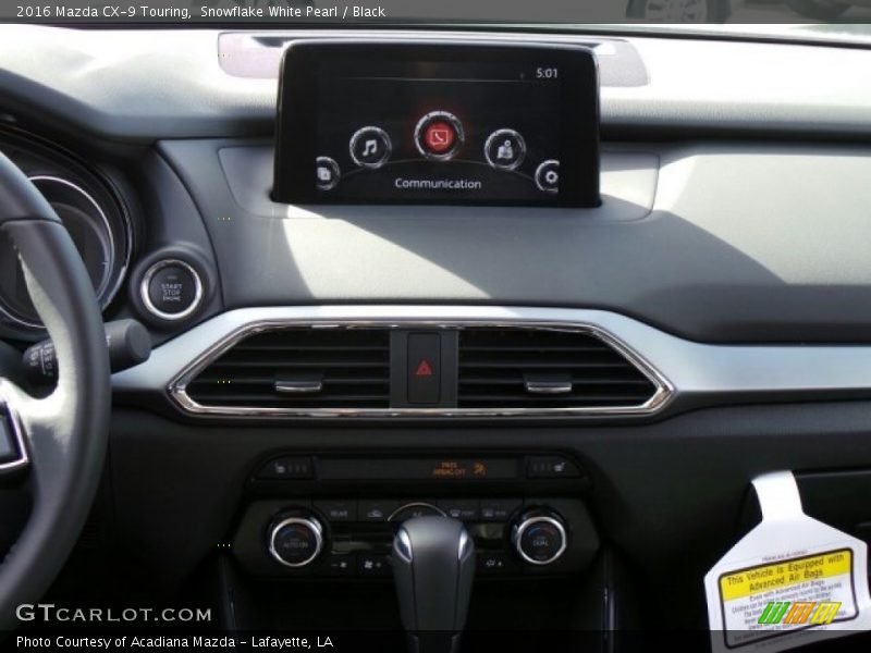 Snowflake White Pearl / Black 2016 Mazda CX-9 Touring