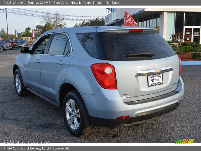 Blue Velvet Metallic / Light Titanium/Jet Black 2015 Chevrolet Equinox LS AWD
