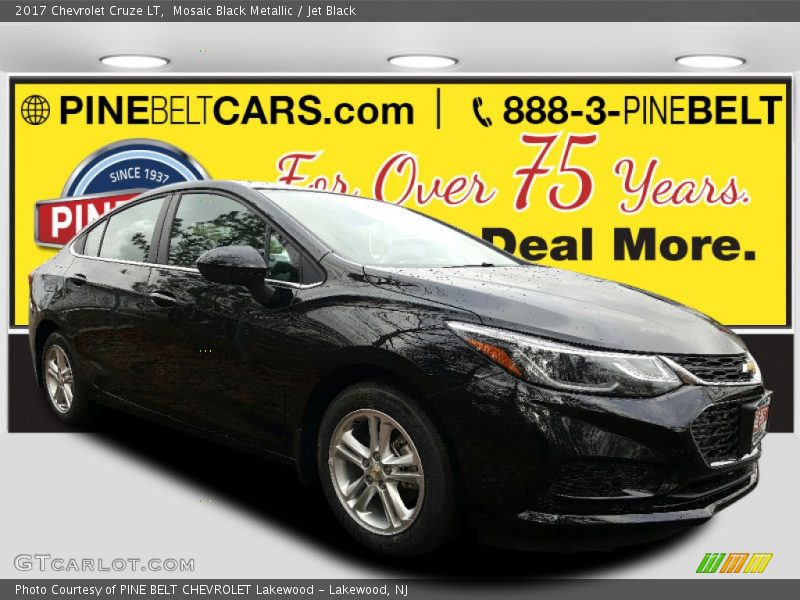 Mosaic Black Metallic / Jet Black 2017 Chevrolet Cruze LT