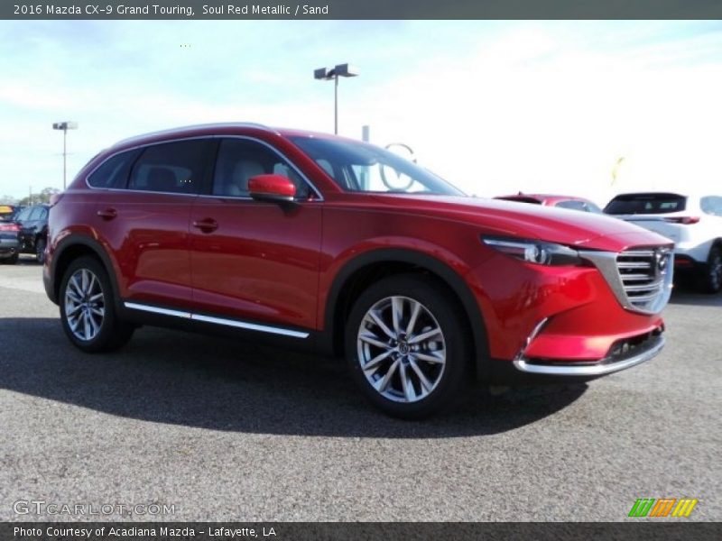 Soul Red Metallic / Sand 2016 Mazda CX-9 Grand Touring