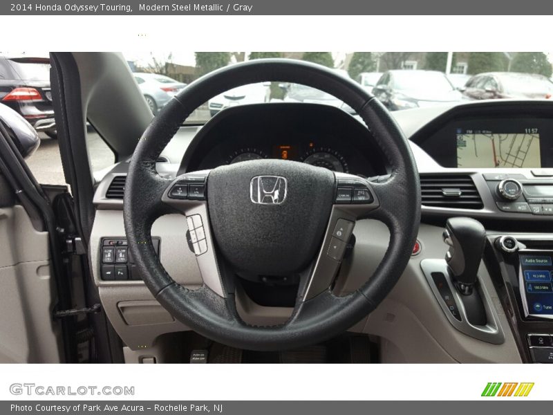 Modern Steel Metallic / Gray 2014 Honda Odyssey Touring