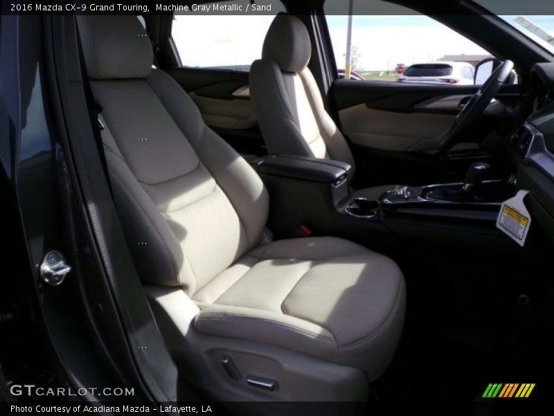 Machine Gray Metallic / Sand 2016 Mazda CX-9 Grand Touring