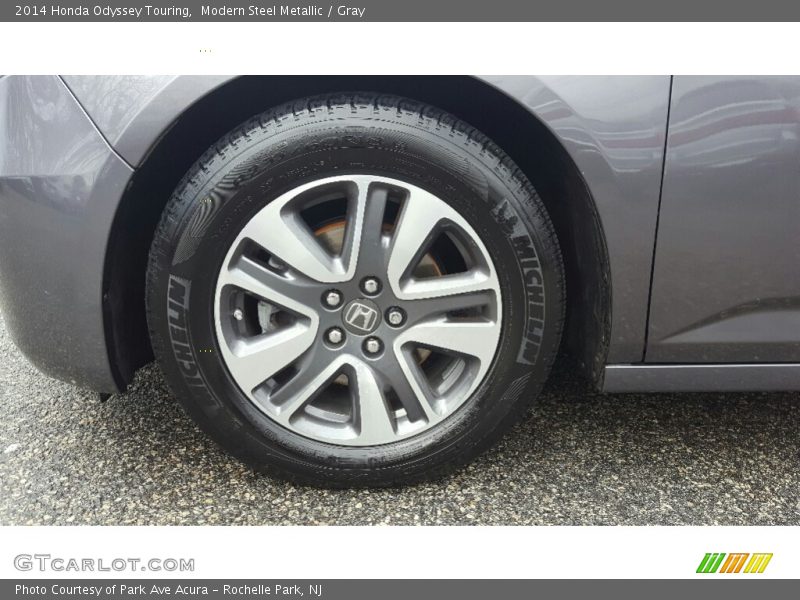 Modern Steel Metallic / Gray 2014 Honda Odyssey Touring