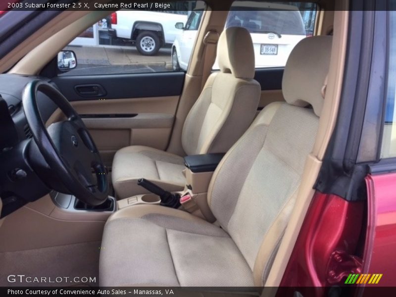 Cayenne Red Pearl / Beige 2003 Subaru Forester 2.5 X