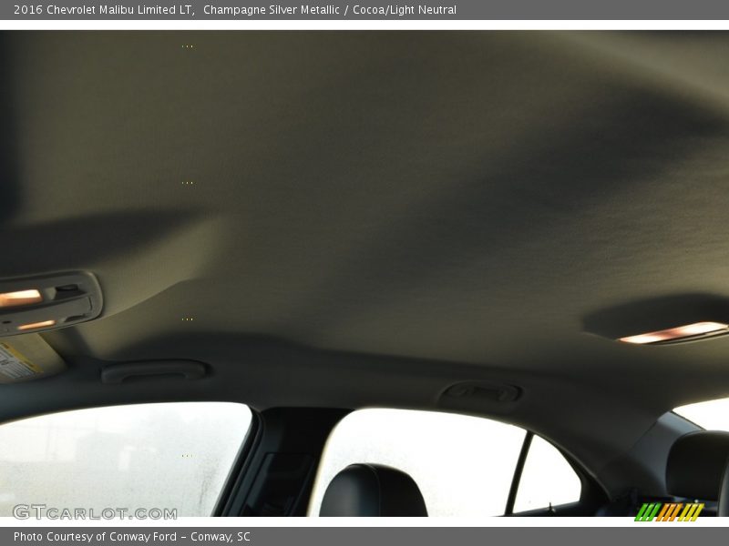 Champagne Silver Metallic / Cocoa/Light Neutral 2016 Chevrolet Malibu Limited LT