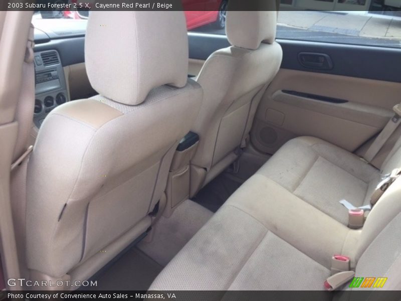 Cayenne Red Pearl / Beige 2003 Subaru Forester 2.5 X