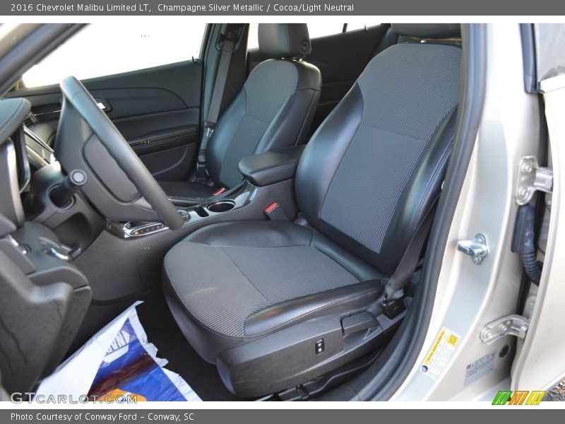Champagne Silver Metallic / Cocoa/Light Neutral 2016 Chevrolet Malibu Limited LT
