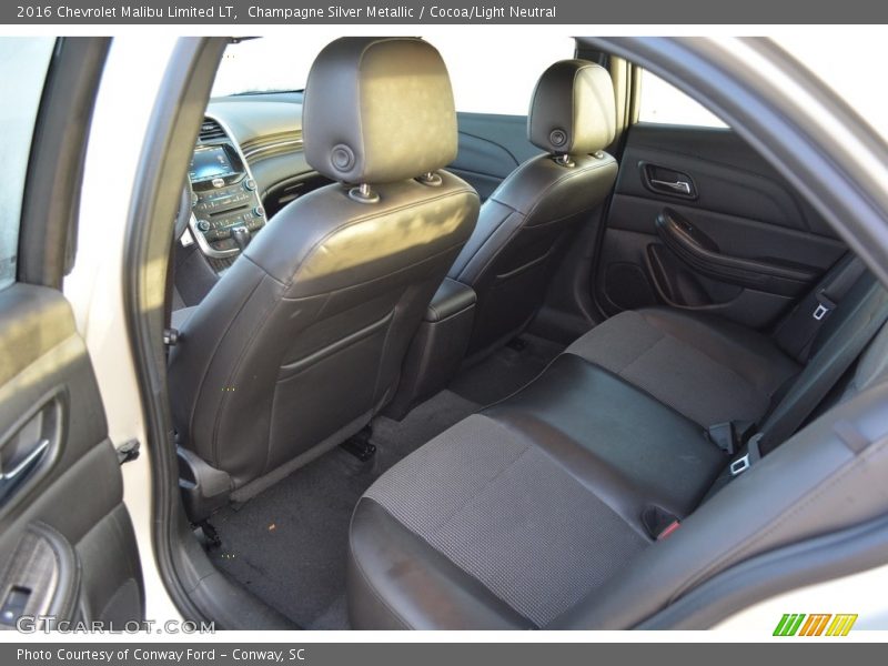 Champagne Silver Metallic / Cocoa/Light Neutral 2016 Chevrolet Malibu Limited LT