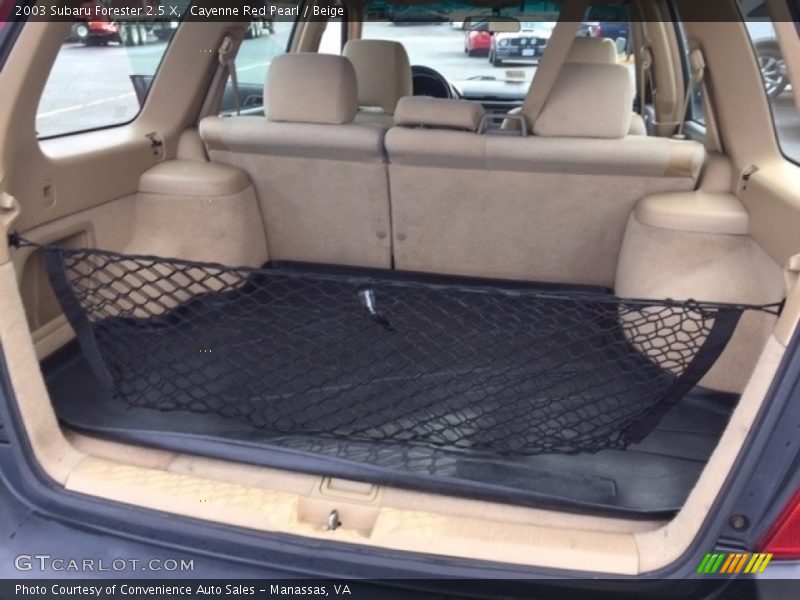 Cayenne Red Pearl / Beige 2003 Subaru Forester 2.5 X
